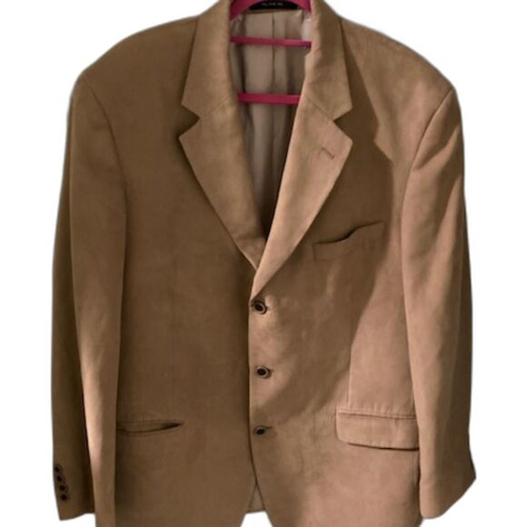Camel Micorfiber Blazer - Size 44L - Picture 1 of 4